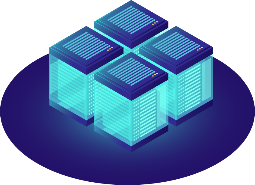Server infrastructure illustration